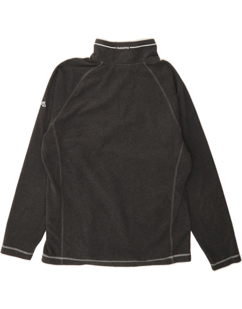 CRAGHOPPERS Mens Zip Neck Fleece Jumper XL Grey Colourblock Polyester Vintage CRAGHOPPERS and Second-Hand CRAGHOPPERS from Messina Hembry 