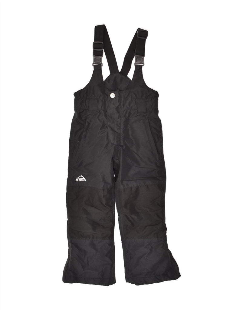MC KINLEY Boys Dungarees Ski Trousers 5-6 Years W24 L18  Black Polyester | Vintage MC Kinley | Thrift | Second-Hand MC Kinley | Used Clothing | Messina Hembry 