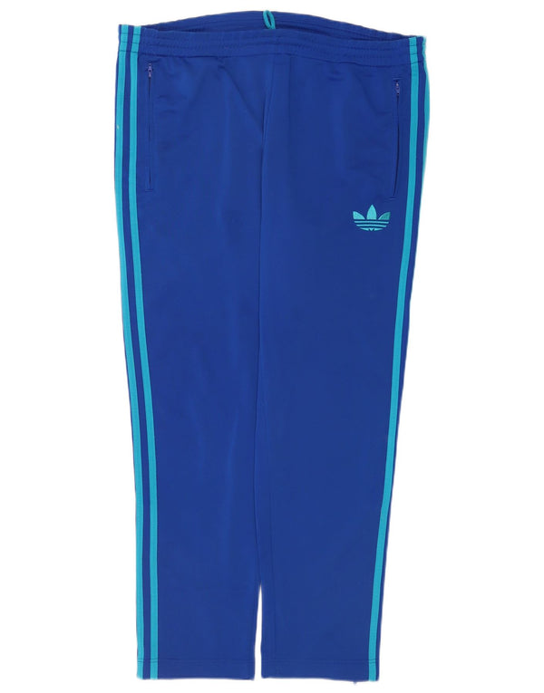 Adidas Mens Tracksuit Trousers Medium Blue Polyester