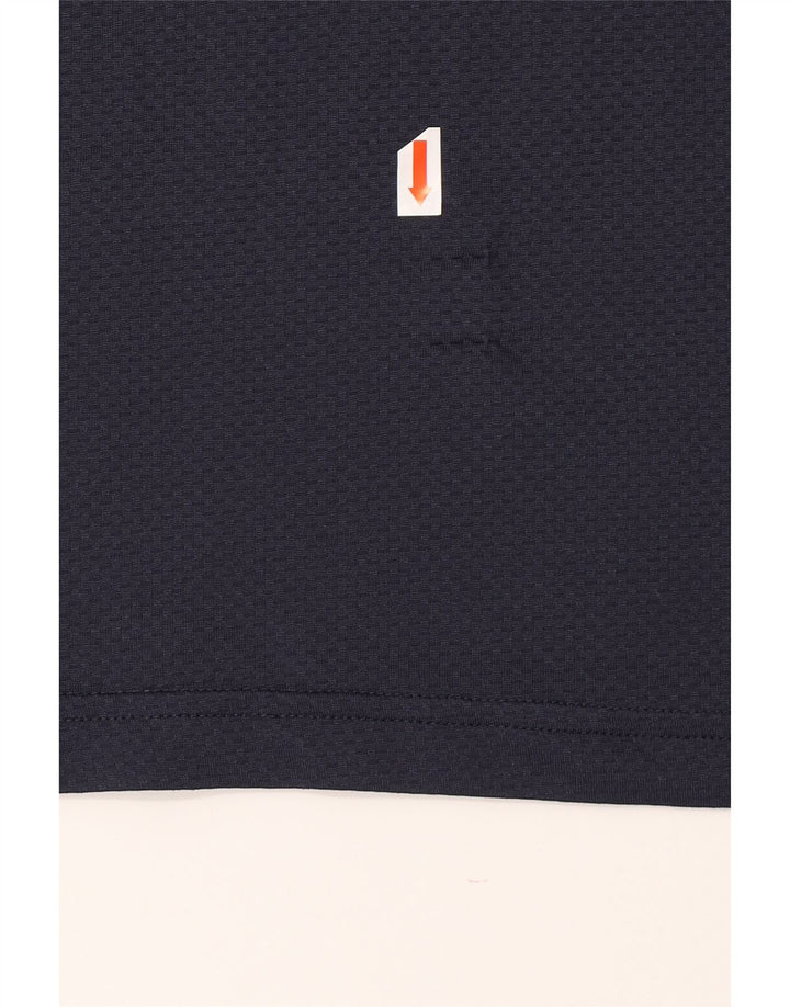 CHAMPION Mens T-Shirt Top Large Navy Blue Polyester