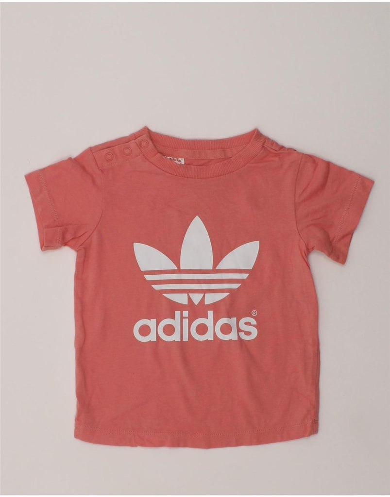 ADIDAS Baby Girls Graphic T-Shirt Top 9-12 Months Pink | Vintage Adidas | Thrift | Second-Hand Adidas | Used Clothing | Messina Hembry 