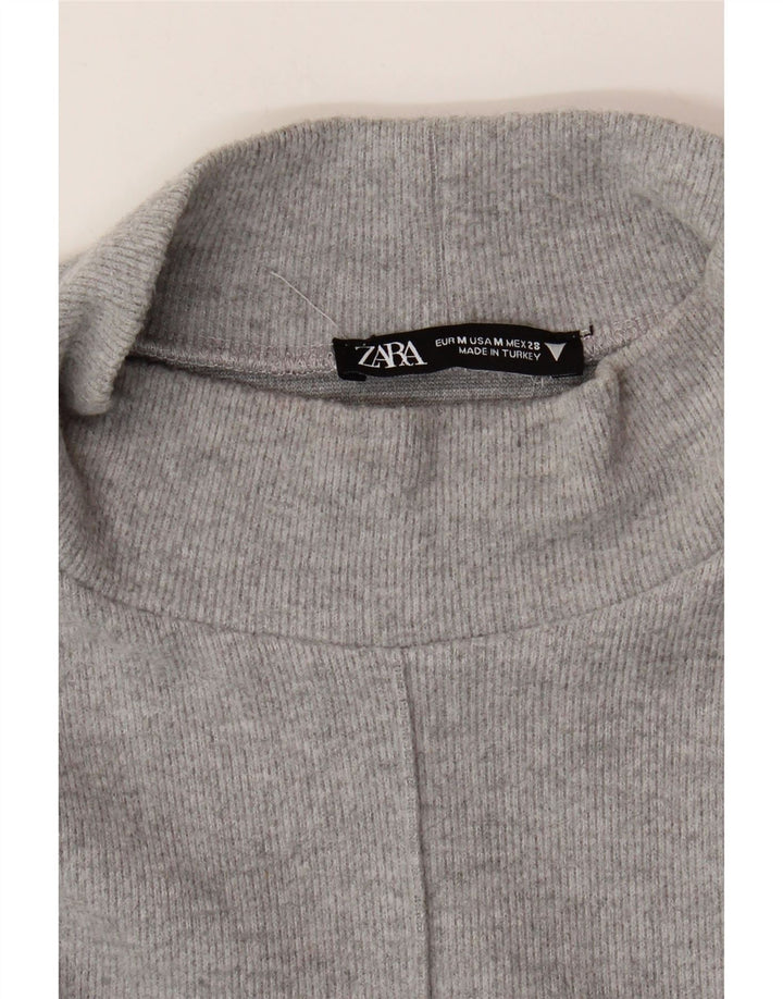 Zara Womens Shift Dress UK 12 Medium Grey