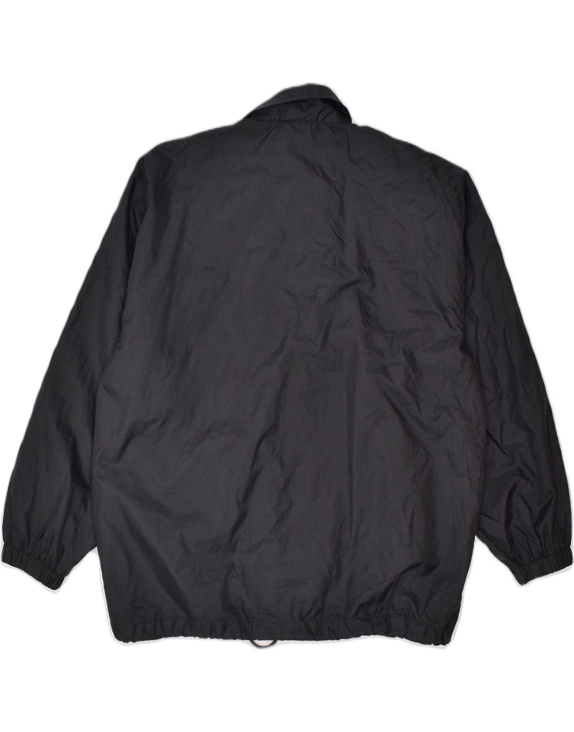 VINTAGE Mens Rain Jacket UK 40 Large Black Nylon | Vintage | Thrift | Second-Hand | Used Clothing | Messina Hembry 