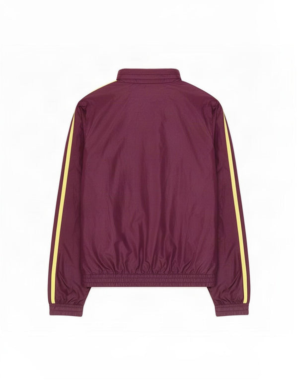 Adidas Womens Hooded Tracksuit Top Jacket EU 40 Medium Maroon Polyester