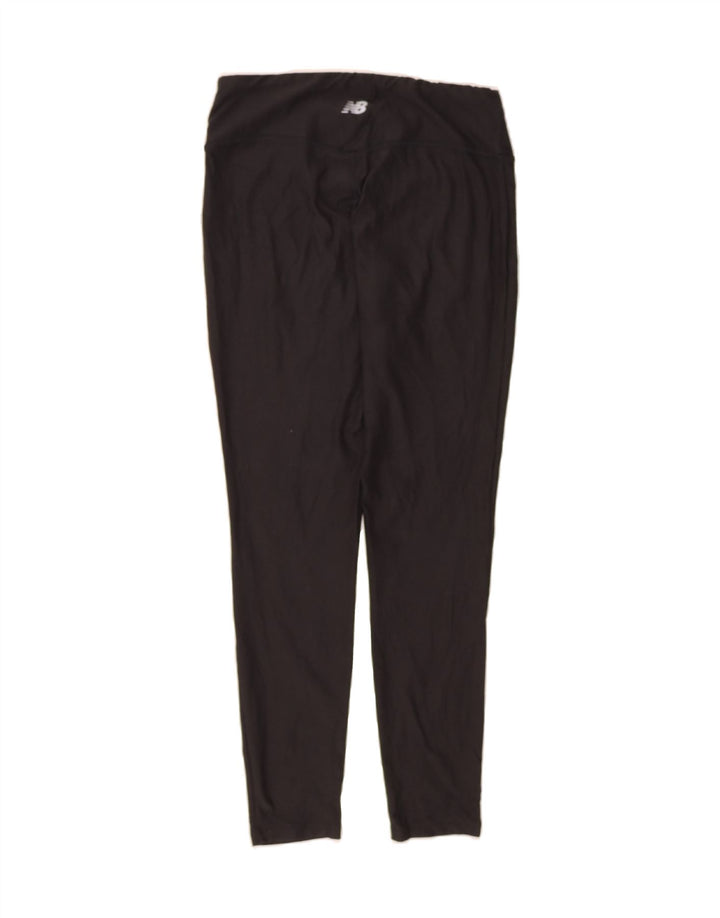 NEW BALANCE Womens Leggings UK 12 Medium  Black Polyester Vintage New Balance and Second-Hand New Balance from Messina Hembry 