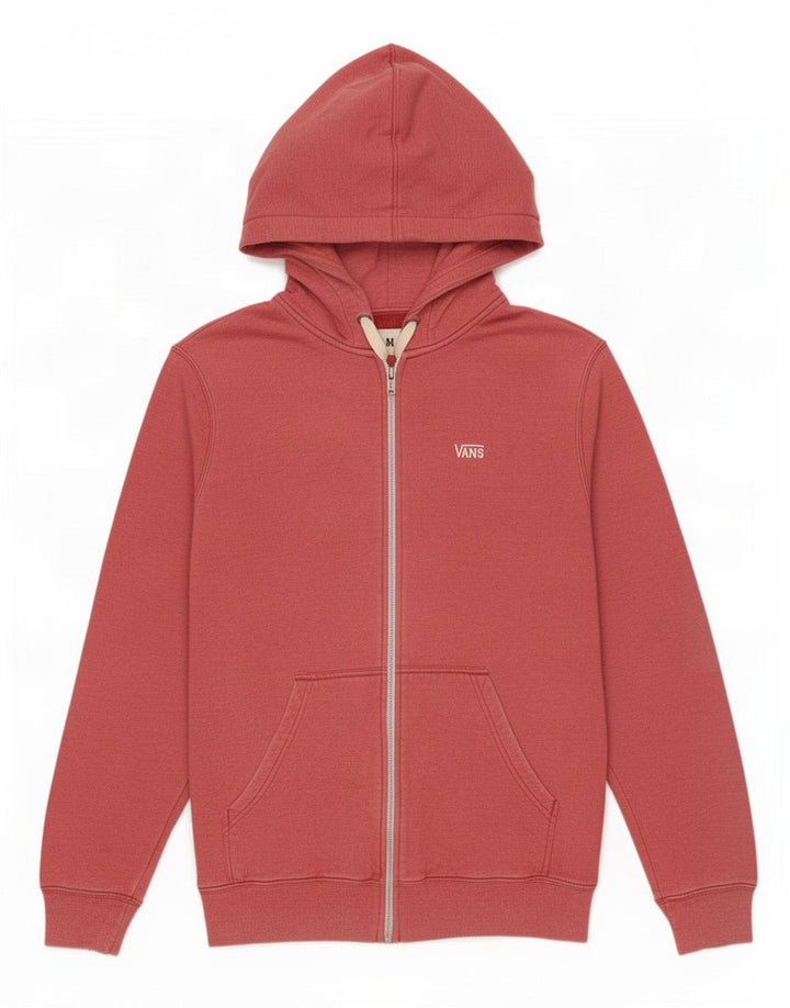 Vans Mens Zip Hoodie Sweater XS Red