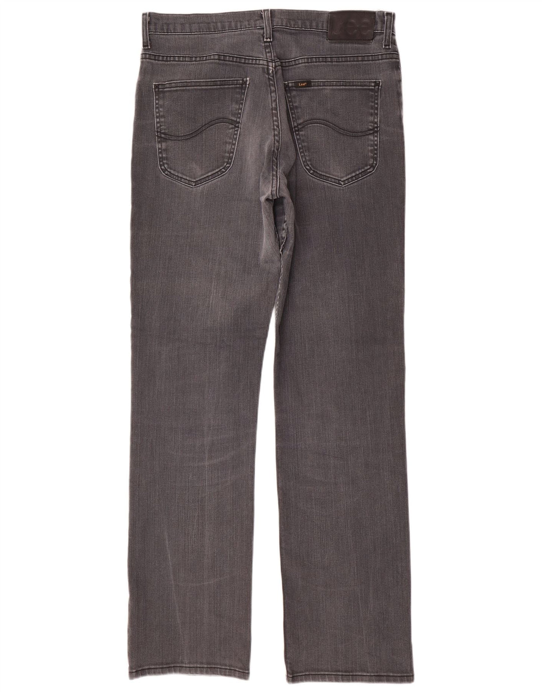 Lee Mens Brooklyn Straight Jeans W34 L34 Grey Cotton