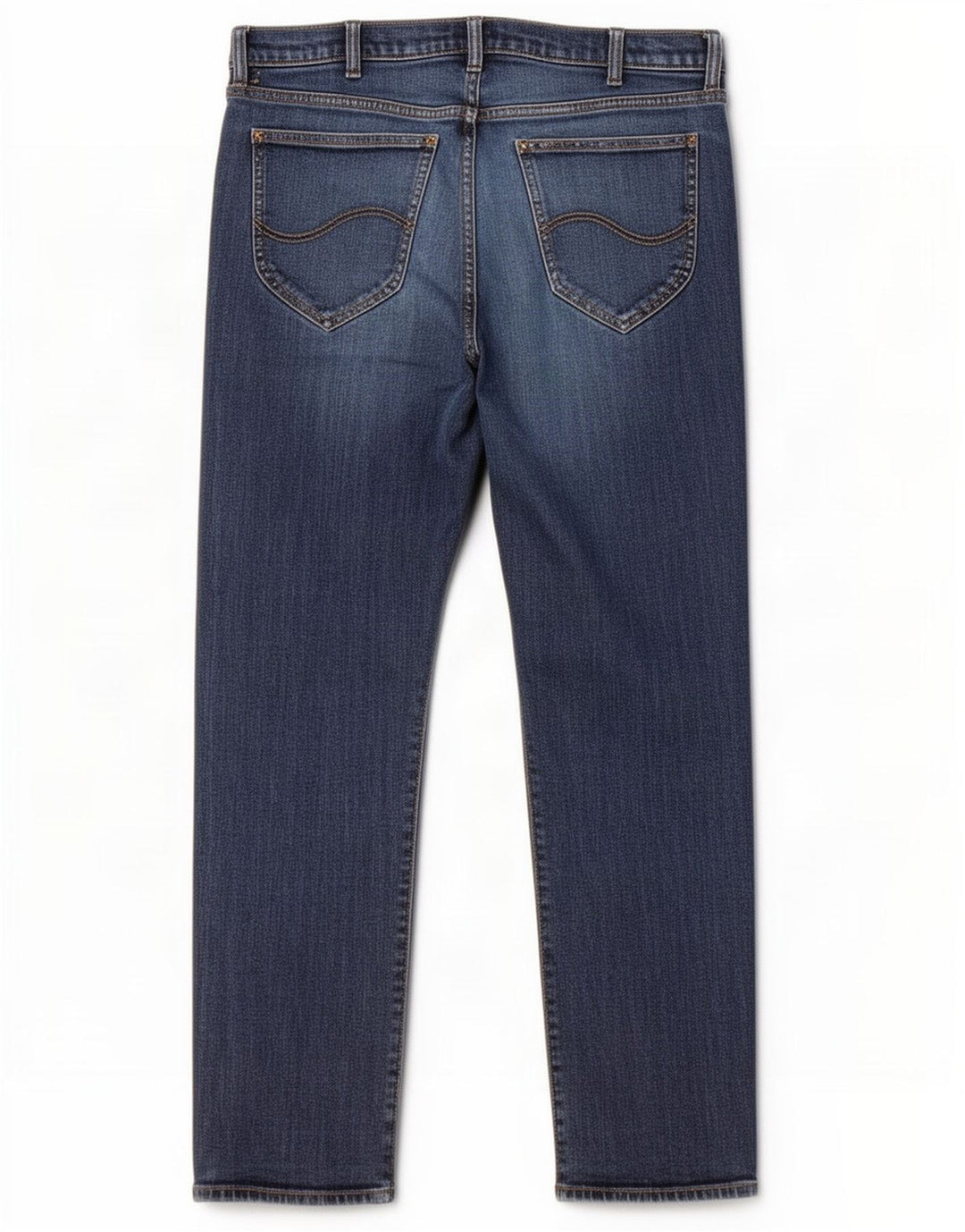 Lee Womens Daren Zip Fly Straight Jeans W36 L30 Blue Cotton