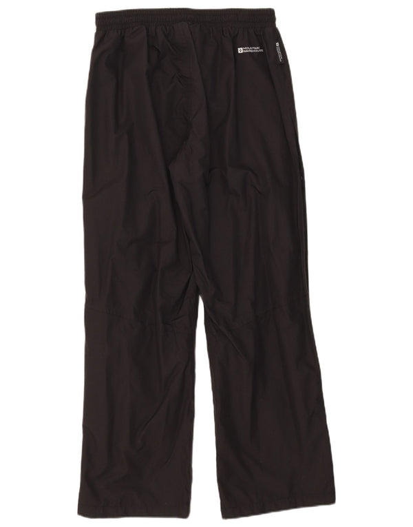 Mountain Warehouse Womens Waterproof Trousers UK 10 Small Black Nylon