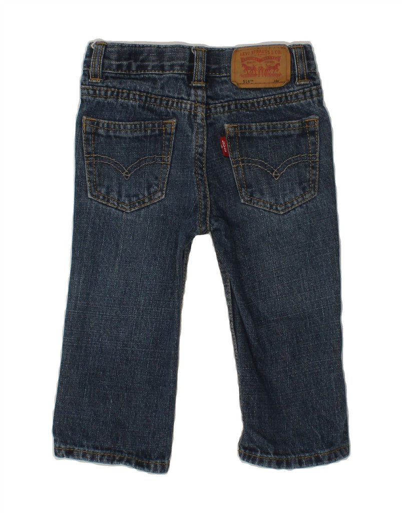 LEVI'S Baby Girls 514 Straight Jeans 9-12 Months W18 L10 Navy Blue Cotton | Vintage Levi's | Thrift | Second-Hand Levi's | Used Clothing | Messina Hembry 