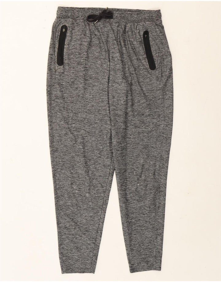 Marks & Spencer Womens Tracksuit Trousers UK 12 Medium Grey Flecked