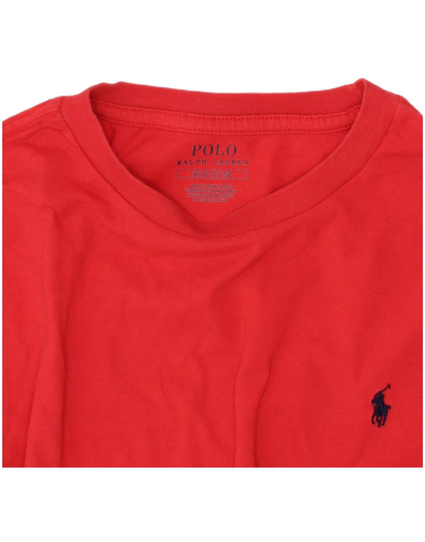 Polo Ralph Lauren Boys T-Shirt Top 10-11 Years Medium Red