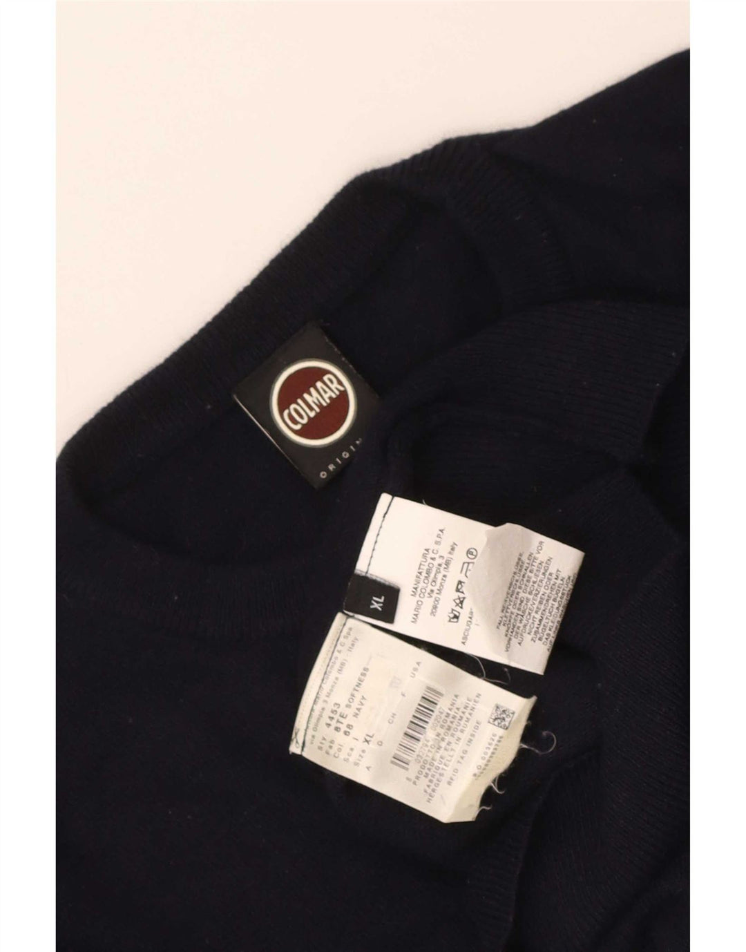 Colmar Mens Crew Neck Jumper Sweater XL Navy Blue Polyamide