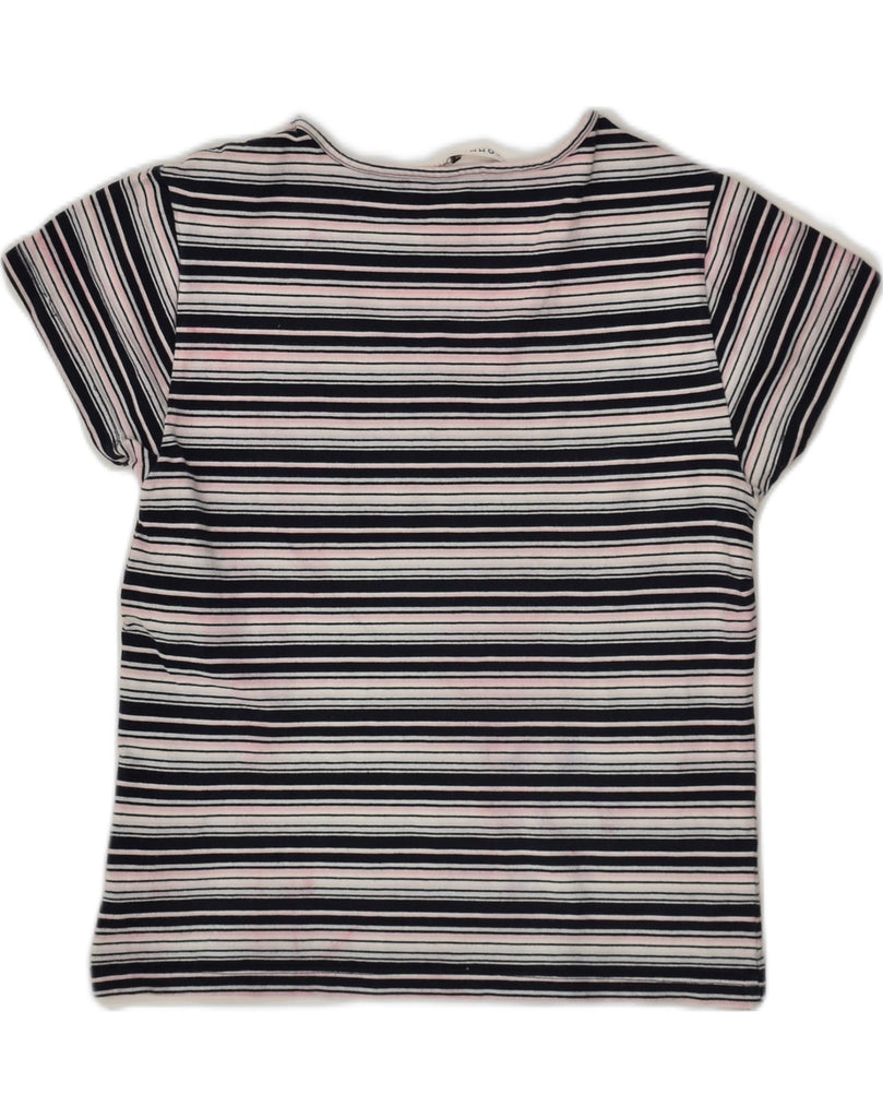 TOMMY HILFIGER Womens T-Shirt Top UK 14 Large Multicoloured Striped Cotton | Vintage Tommy Hilfiger | Thrift | Second-Hand Tommy Hilfiger | Used Clothing | Messina Hembry 