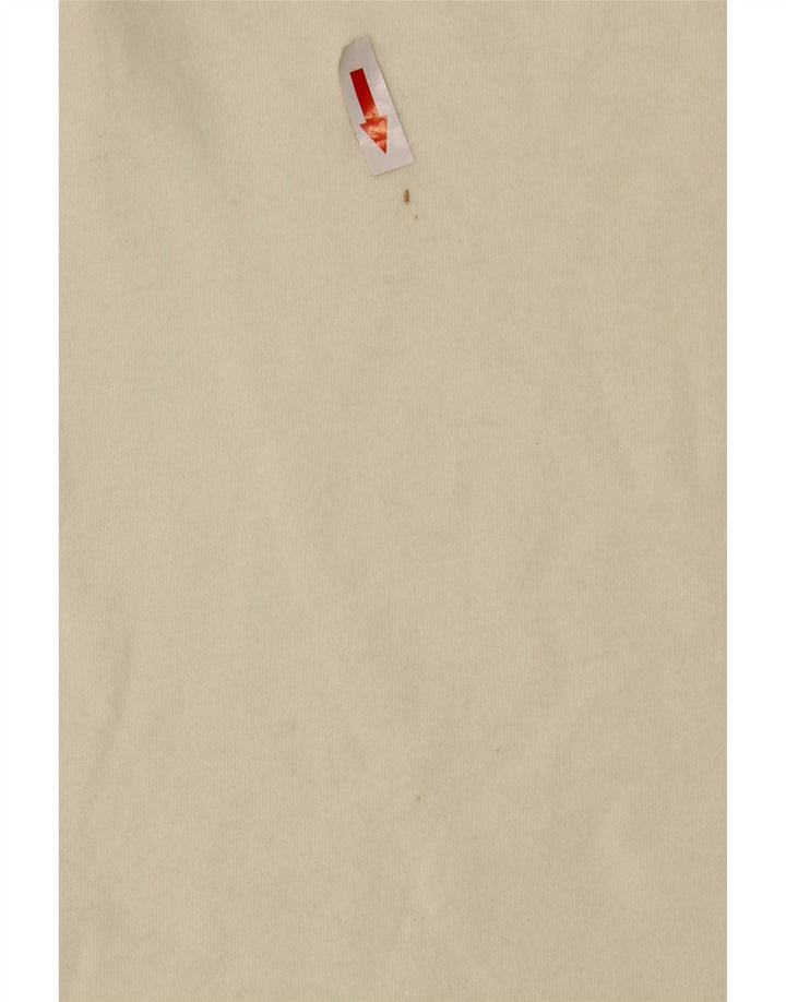 Paramour Mens Roll Neck Top Long Sleeve Large White Polyester