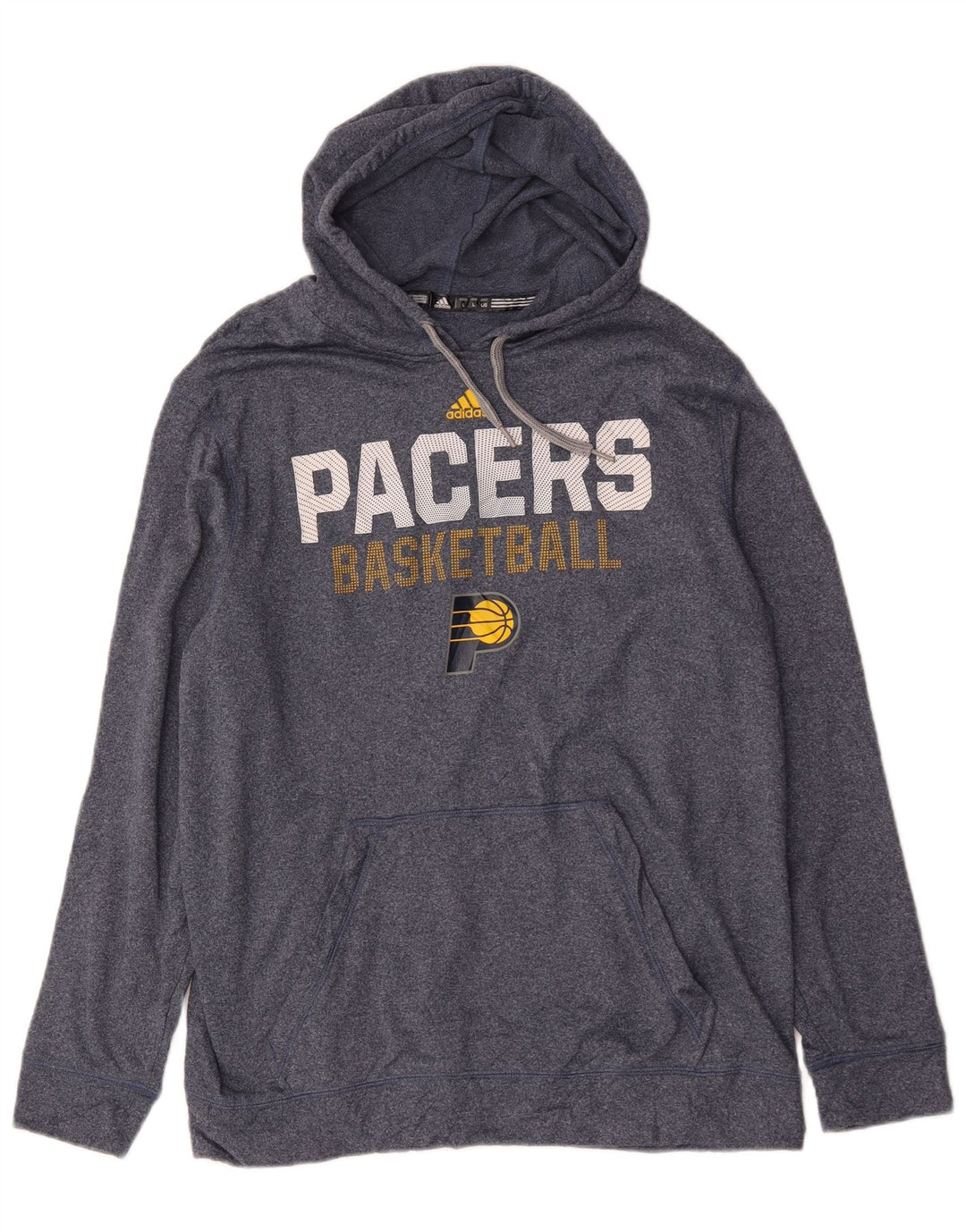 Adidas Mens Packers Graphic Hoodie Jumper Large Blue Polyester