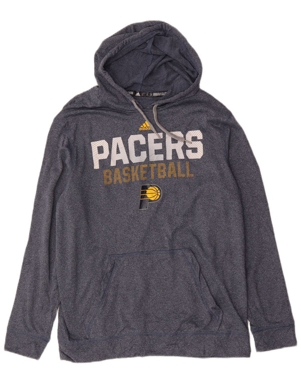 Adidas Mens Packers Graphic Hoodie Jumper Large Blue Polyester