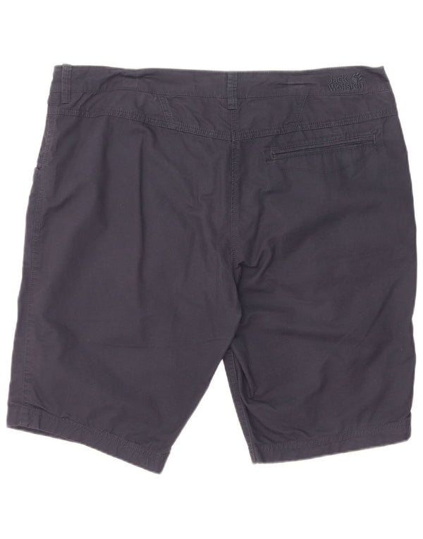 Jack Wolfskin Womens Casual Shorts UK 16/18 Large W36 Navy Blue Cotton