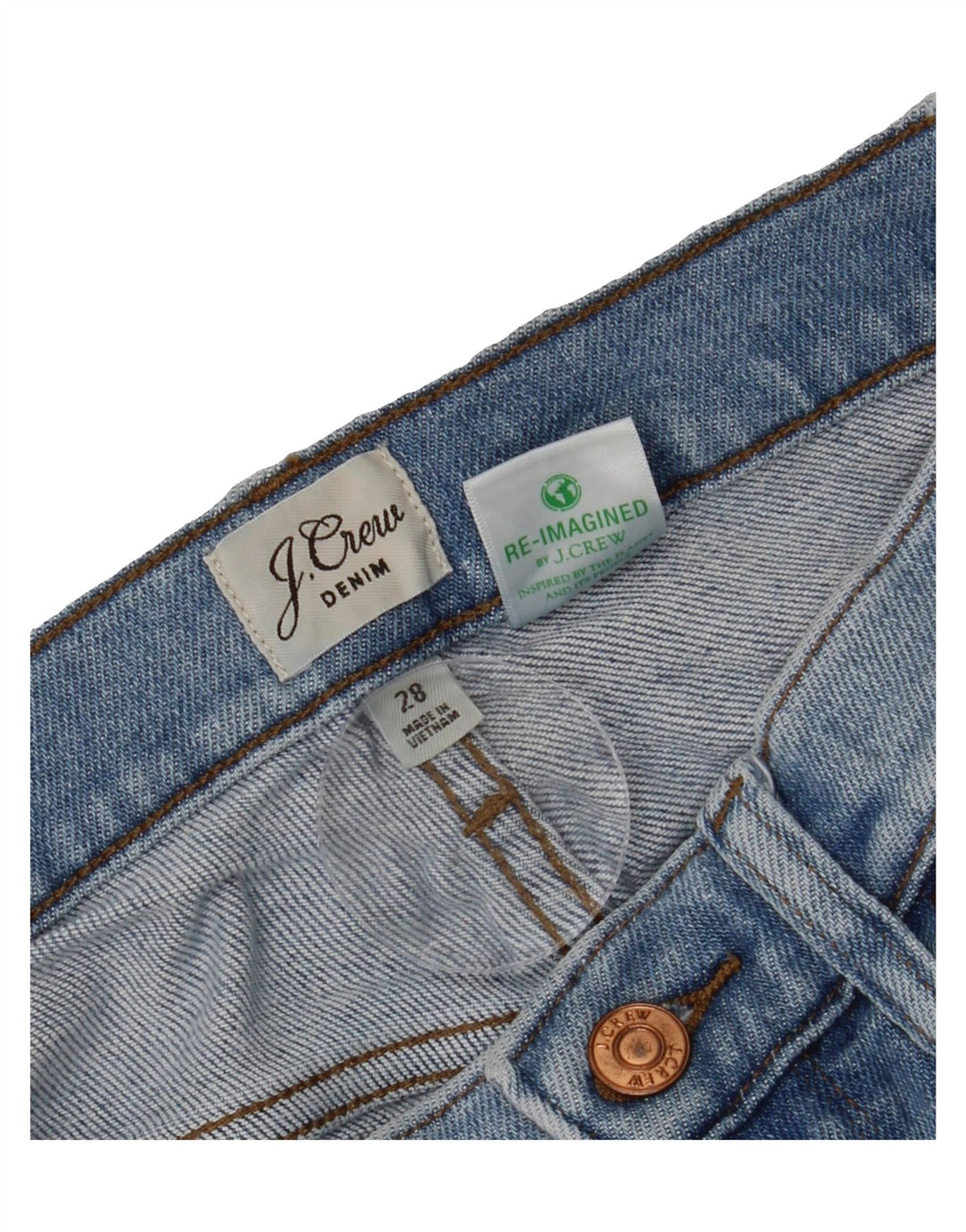 J. CREW Mens Cropped Jeans W28 L25 Blue Cotton Vintage J. Crew and Second-Hand J. Crew from Messina Hembry 