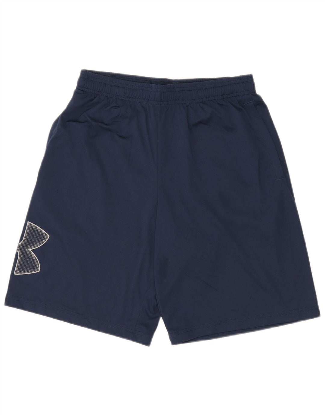UNDER ARMOUR Mens Heat Gear Graphic Sport Shorts Medium  Navy Blue