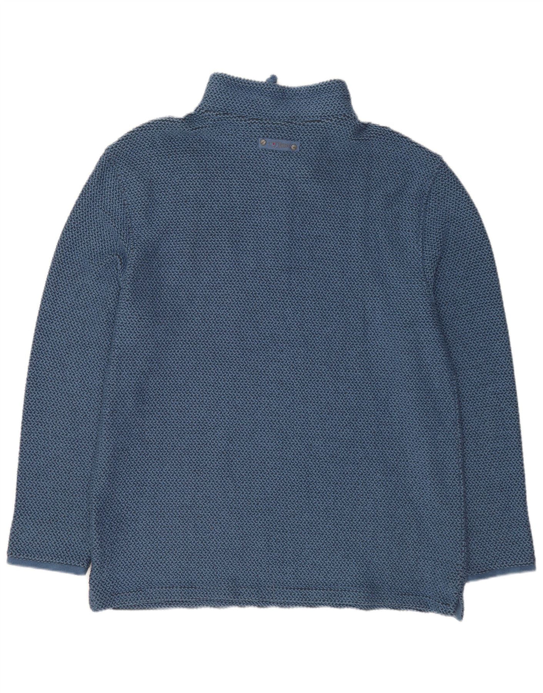 Weird Fish Mens Zip Neck Sweatshirt Jumper XL Blue Cotton