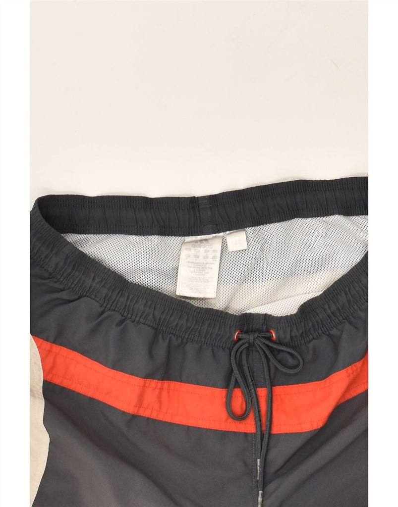 ADIDAS Mens Graphic Sport Shorts Medium Grey Polyester | Vintage Adidas | Thrift | Second-Hand Adidas | Used Clothing | Messina Hembry 