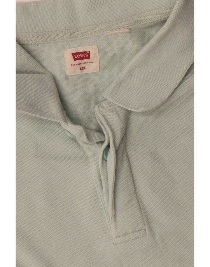 Levi's Mens Polo Shirt 2XL Green Cotton