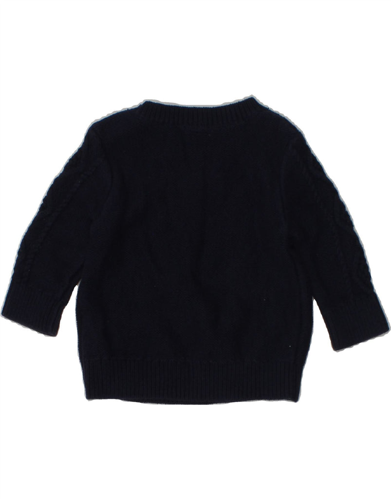 GAP Baby Boys Crew Neck Jumper Sweater 3-6 Months Navy Blue Cotton | Vintage Gap | Thrift | Second-Hand Gap | Used Clothing | Messina Hembry 