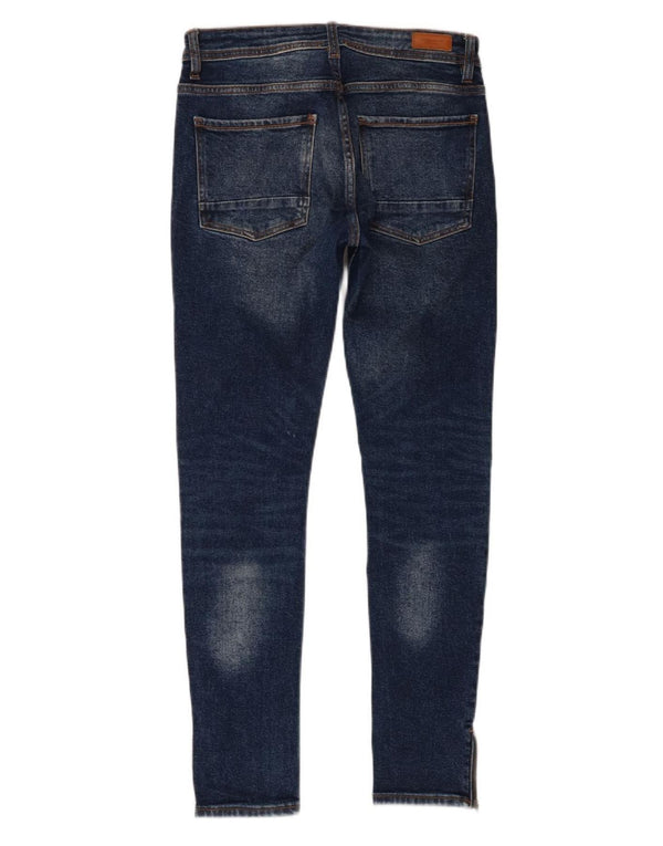 Zara Mens Skinny Jeans EU 38 Small W30 L29 Blue Cotton