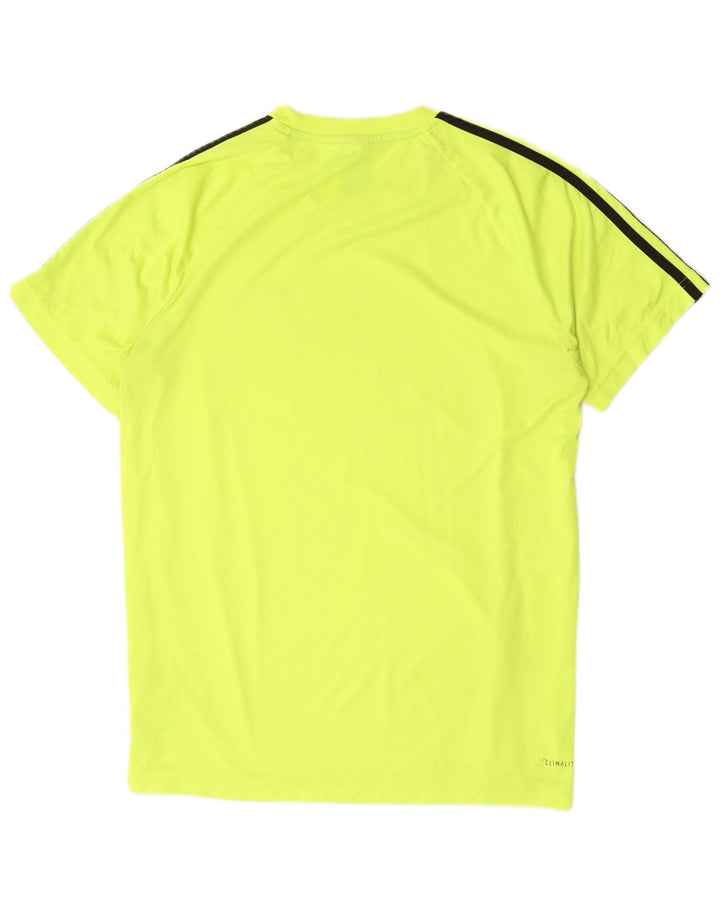 ADIDAS Mens Climalite T-Shirt Top Medium Green Polyester