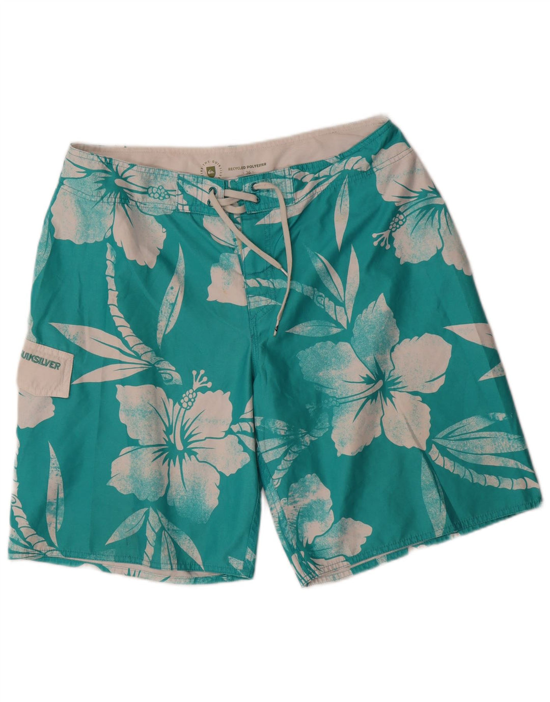 Quiksilver Mens Swimming Shorts Large  Blue Floral