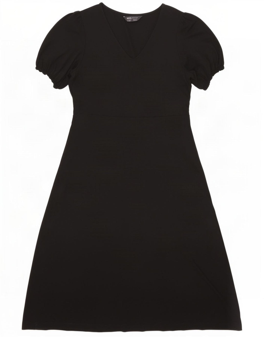 Marks & Spencer Womens A-Line Dress UK 12 Medium Black Viscose