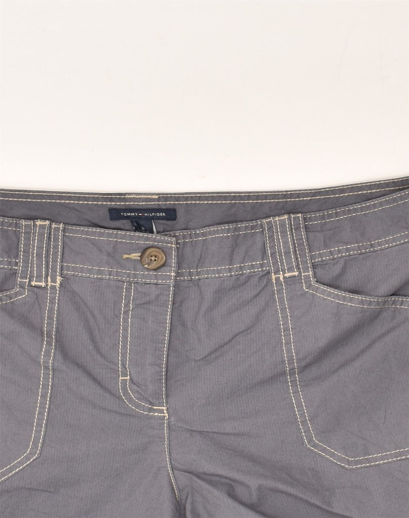 TOMMY HILFIGER Womens Casual Shorts US 16 2XL Grey Cotton | Vintage Tommy Hilfiger | Thrift | Second-Hand Tommy Hilfiger | Used Clothing | Messina Hembry 