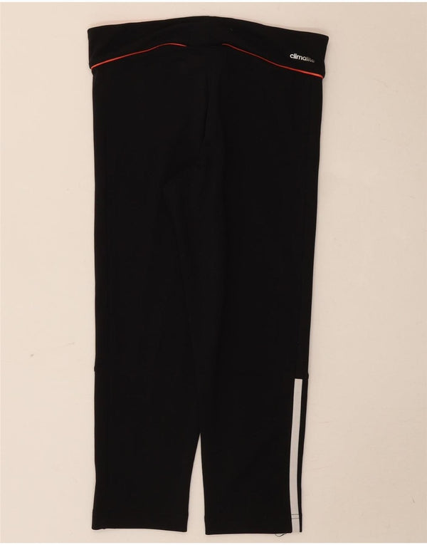 Adidas Womens Climalite Capri Leggings UK 8 Small Black Polyester