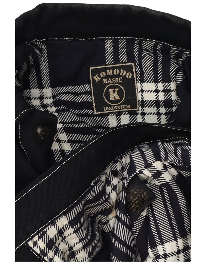 Komodo Mens Denim Jacket UK 40 Large Navy Blue Cotton