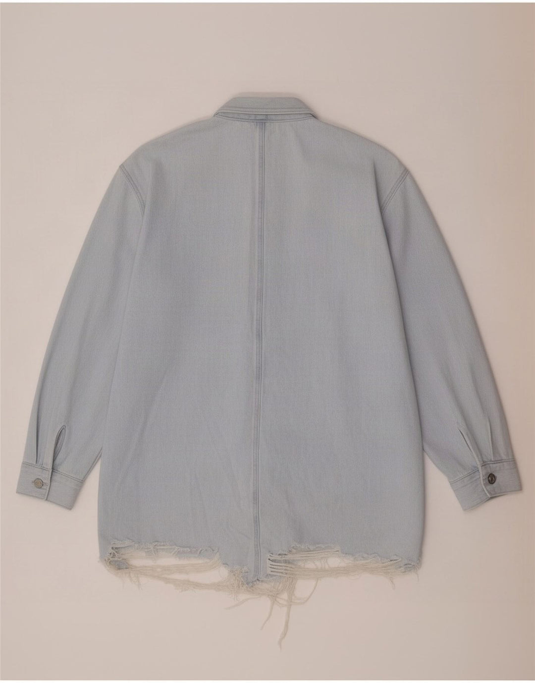 Zara Womens Oversized Denim Shirt UK 14 Medium Blue