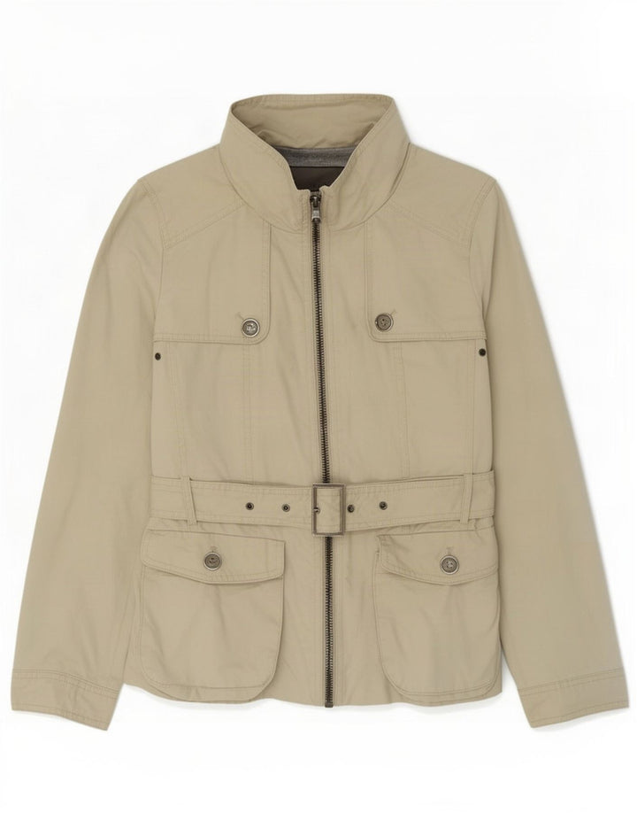 Zara Womens Utility Jacket UK 12 Medium Beige