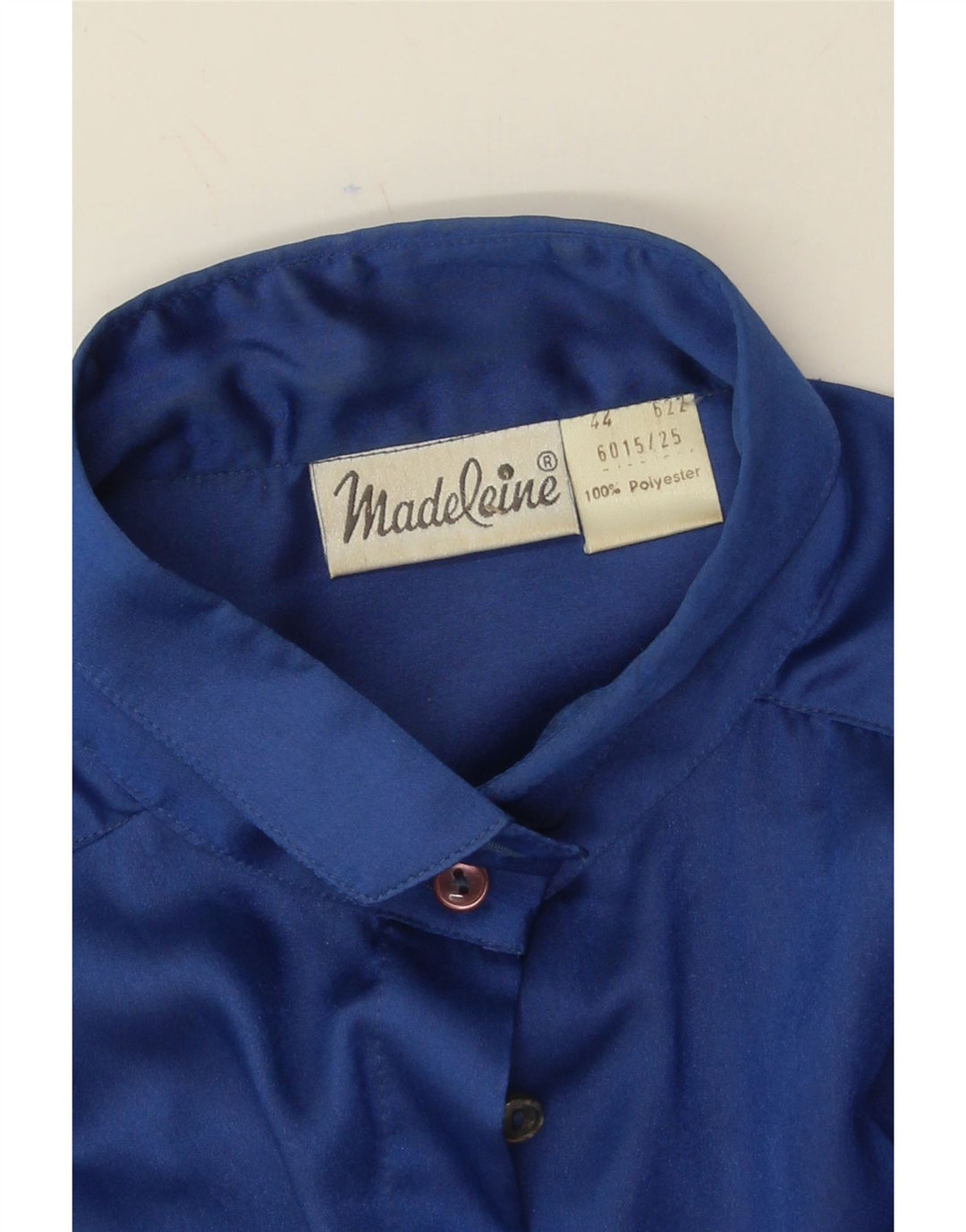 MADELEINE Womens Oversized Shirt Blouse EU 44 XL Blue Polyester Vintage Madeleine and Second-Hand Madeleine from Messina Hembry 