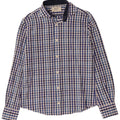 Boggi Mens Milano Shirt Small Blue Gingham Cotton