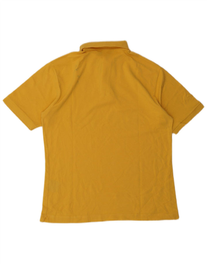 Kappa Mens Polo Shirt Medium Yellow Cotton