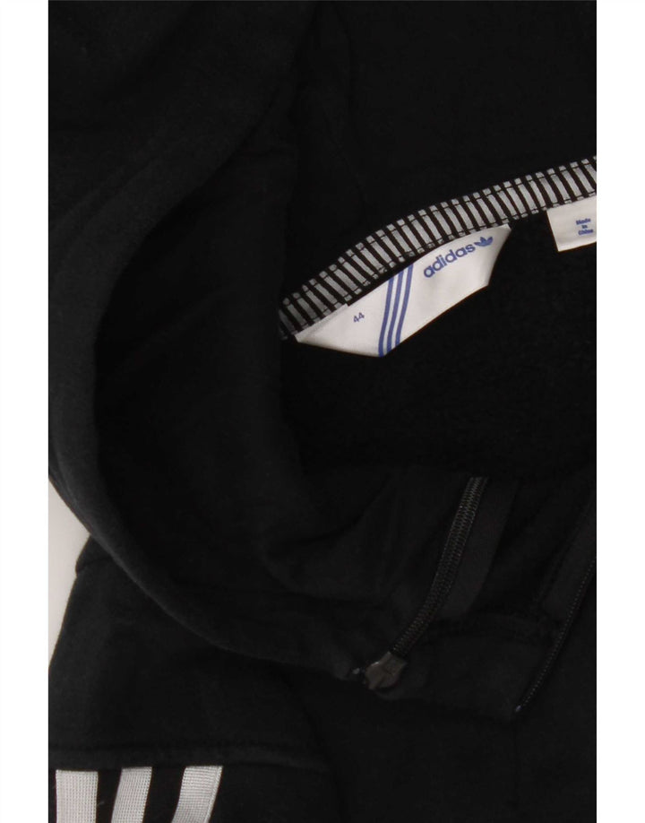 Adidas Womens Graphic Hoodie Jumper IT 44 Medium Black