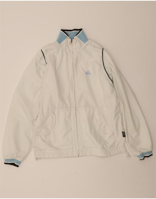 Adidas Womens Climashell Tracksuit Top Jacket UK 12 Medium White