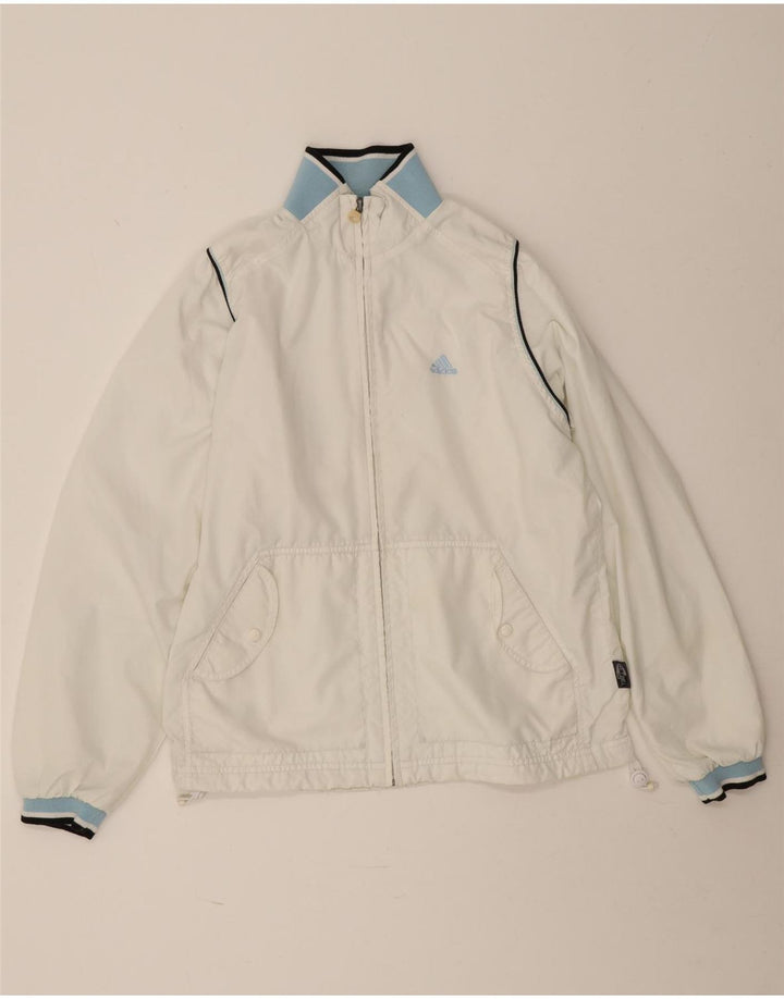 Adidas Womens Climashell Tracksuit Top Jacket UK 12 Medium White