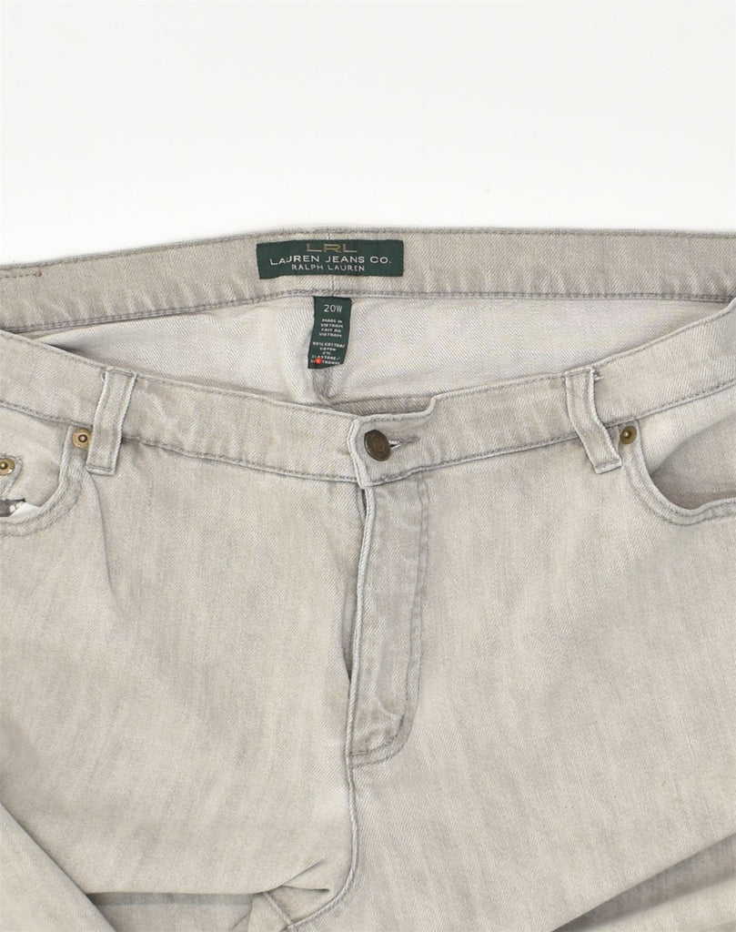 RALPH LAUREN Womens Slim Jeans W40 L30 Grey Cotton | Vintage Ralph Lauren | Thrift | Second-Hand Ralph Lauren | Used Clothing | Messina Hembry 