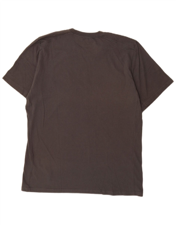 Nike Mens Dri Fit Graphic T-Shirt Top Large Grey Cotton