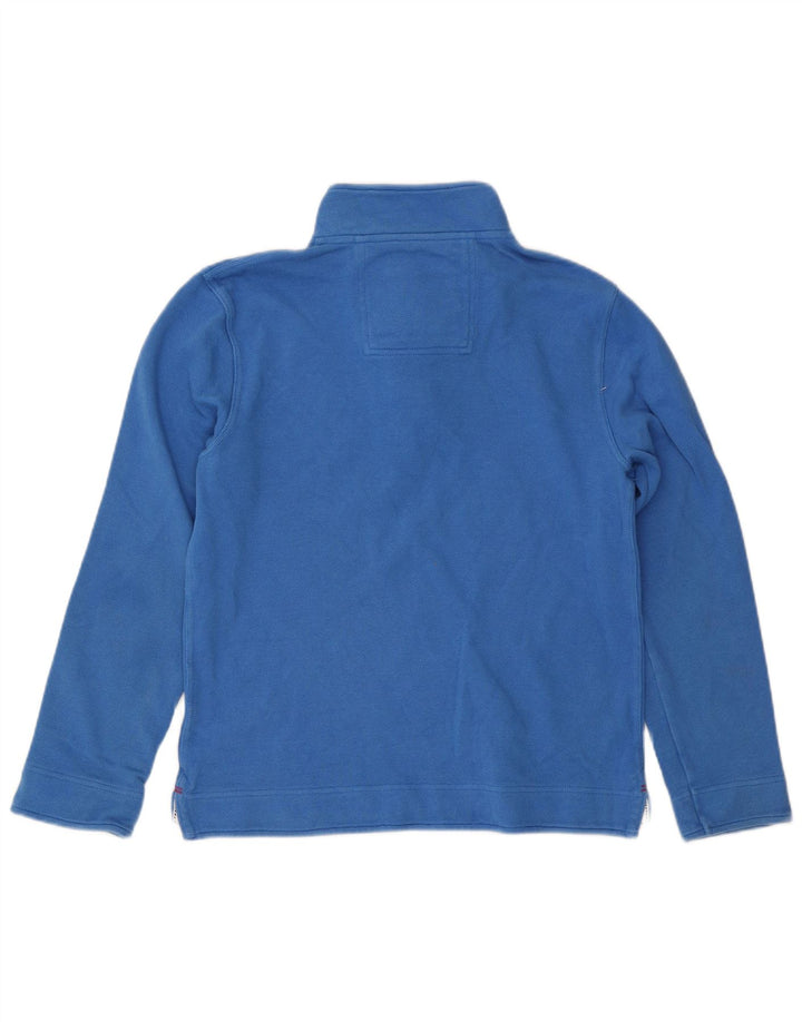 Crew Clothing Mens Zip Neck Sweatshirt Jumper Small Blue Cotton