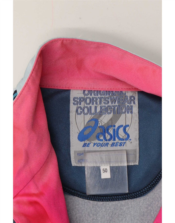 Asics Mens Tracksuit Top Jacket IT 50 Medium Multicoloured Colourblock
