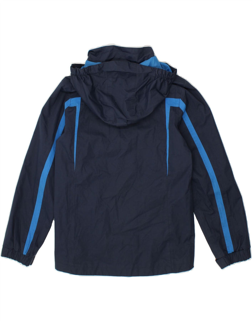 MOUNTAIN WAREHOUSE Boys Hooded Rain Jacket 12-13 Years Navy Blue | Vintage Mountain Warehouse | Thrift | Second-Hand Mountain Warehouse | Used Clothing | Messina Hembry 