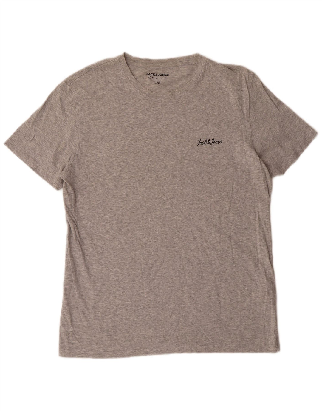 JACK & JONES Mens Originals T-Shirt Top XL Grey Cotton