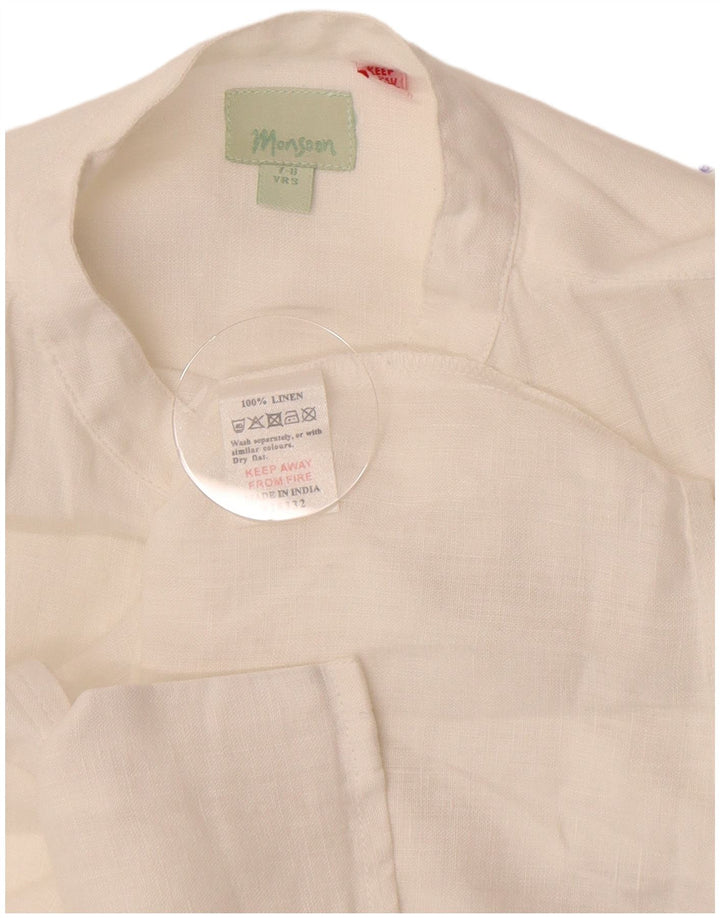Monsoon Boys Shirt 7-8 Years White Linen